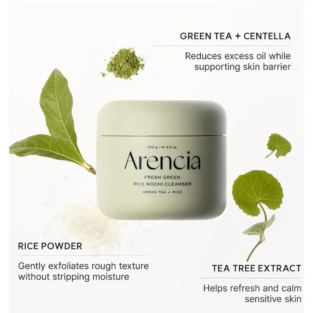 New in Box Arencia Korean Rice Mochi Face Cleanser Deep Cleansing